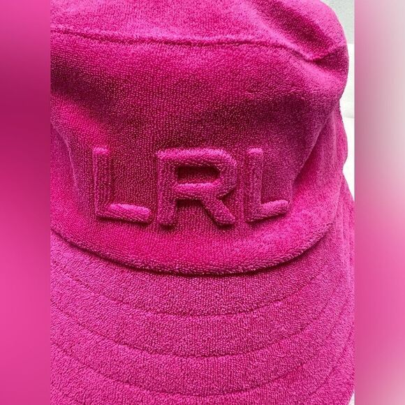 Ralph Lauren Logo Cotton Terry Bucket Hat - Picture 6 of 7